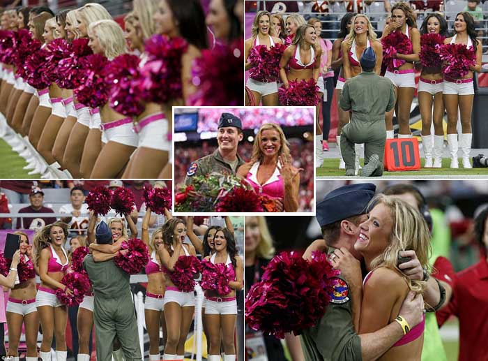 Pilot AU Lamar Kekasihnya di Tengah Laga NFL